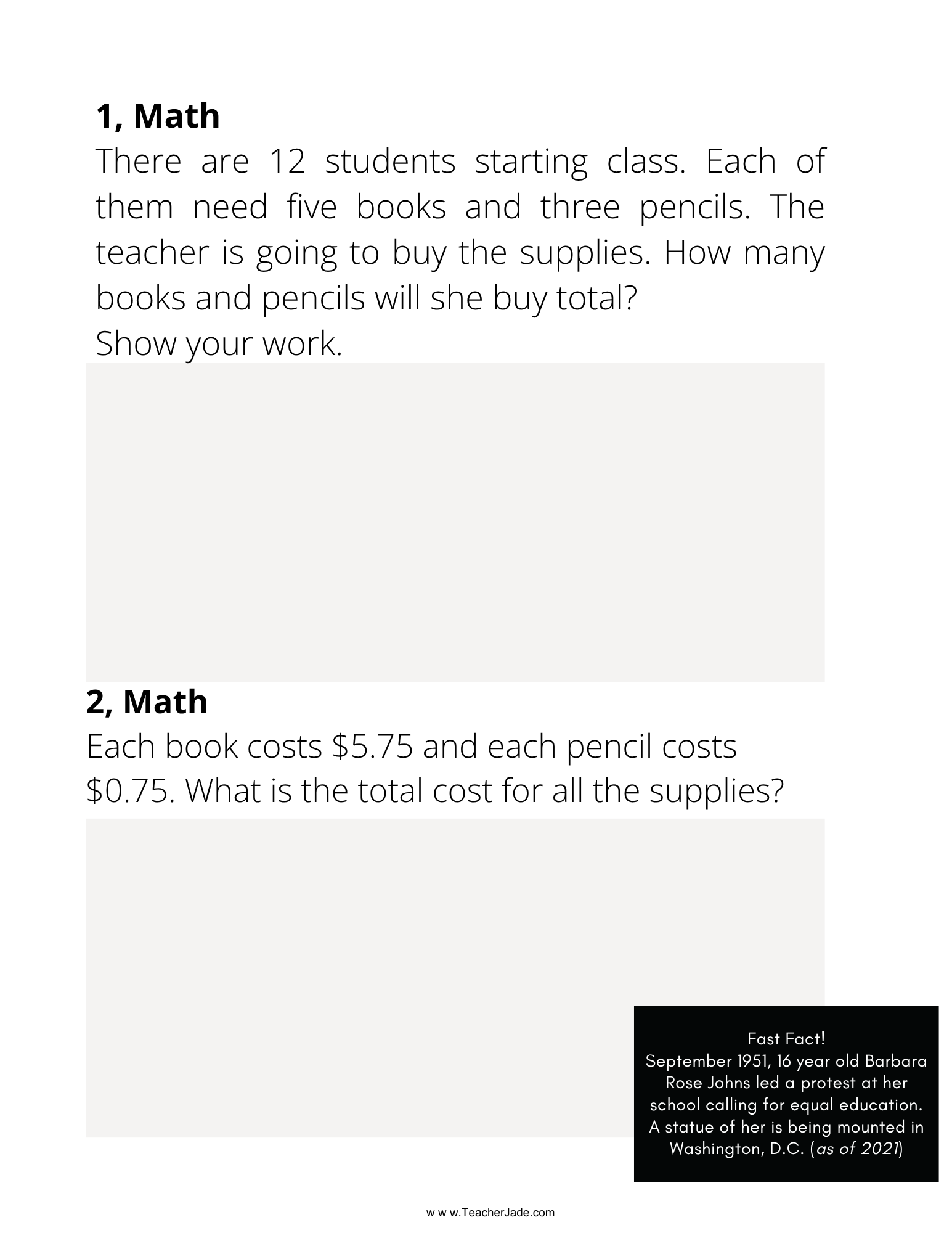 Youth in Action: Black History Workbook & Activities | Influential Youth Leaders | Grades 4–8 - Image 5