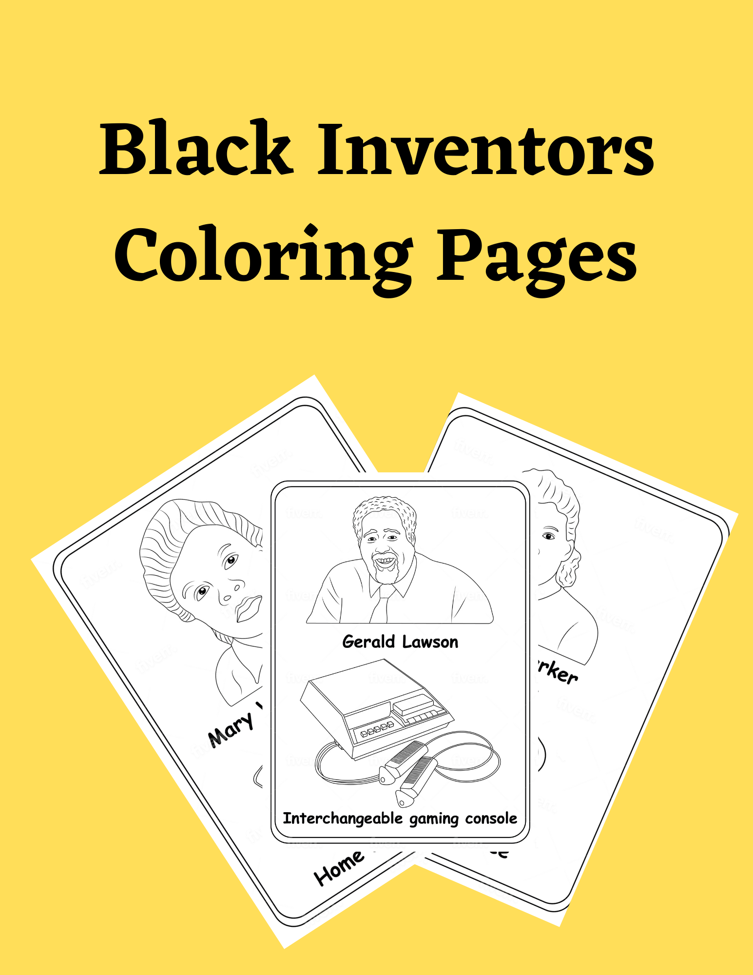 black inventors coloring pages