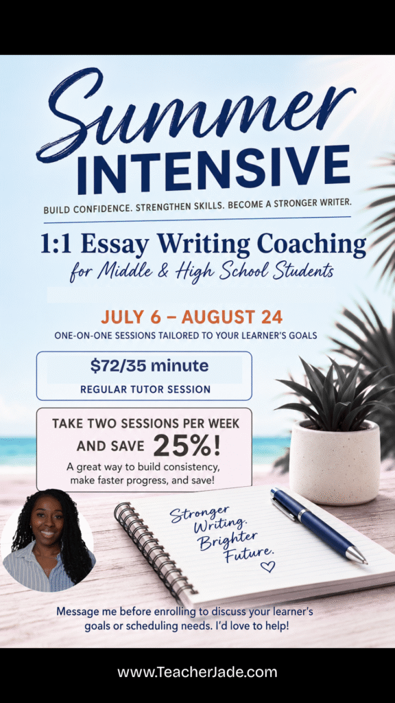 Teacher Jade’s Writing Academy
