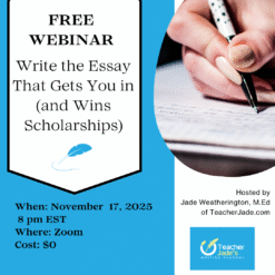 FREE College Application and Scholarship Webinar
