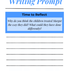 image of a writing prompt page