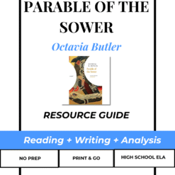 Parable of the Sower Unit Study | Reading, Writing, and Analysis | Dystopian Literature | High School ELA
