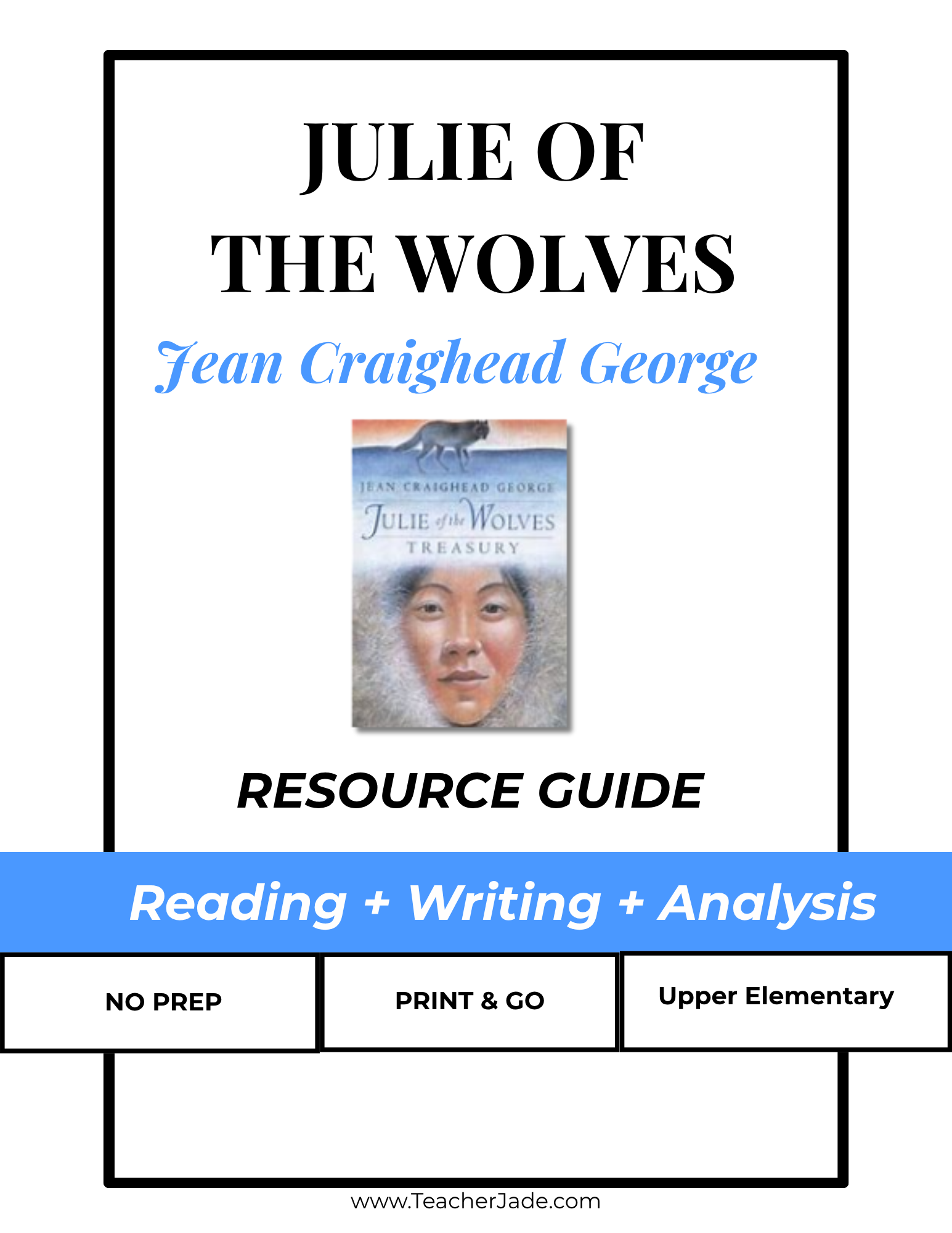 Julie of the Wolves Novel Study | Reading Comprehension, Vocabulary & Writing Activities