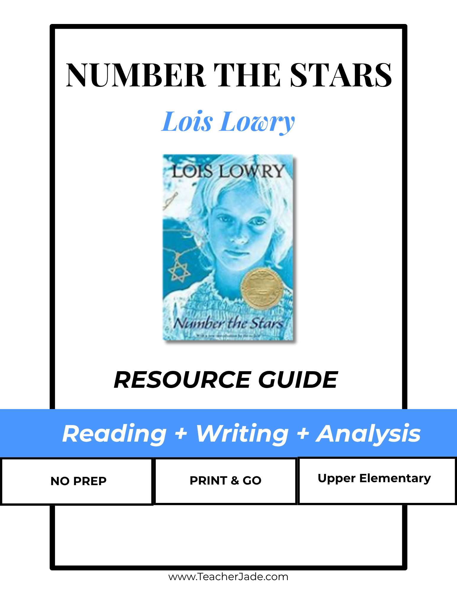 Number the Stars Novel Study Unit | Lois Lowry | Chapter Questions, Themes, Projects & Activities