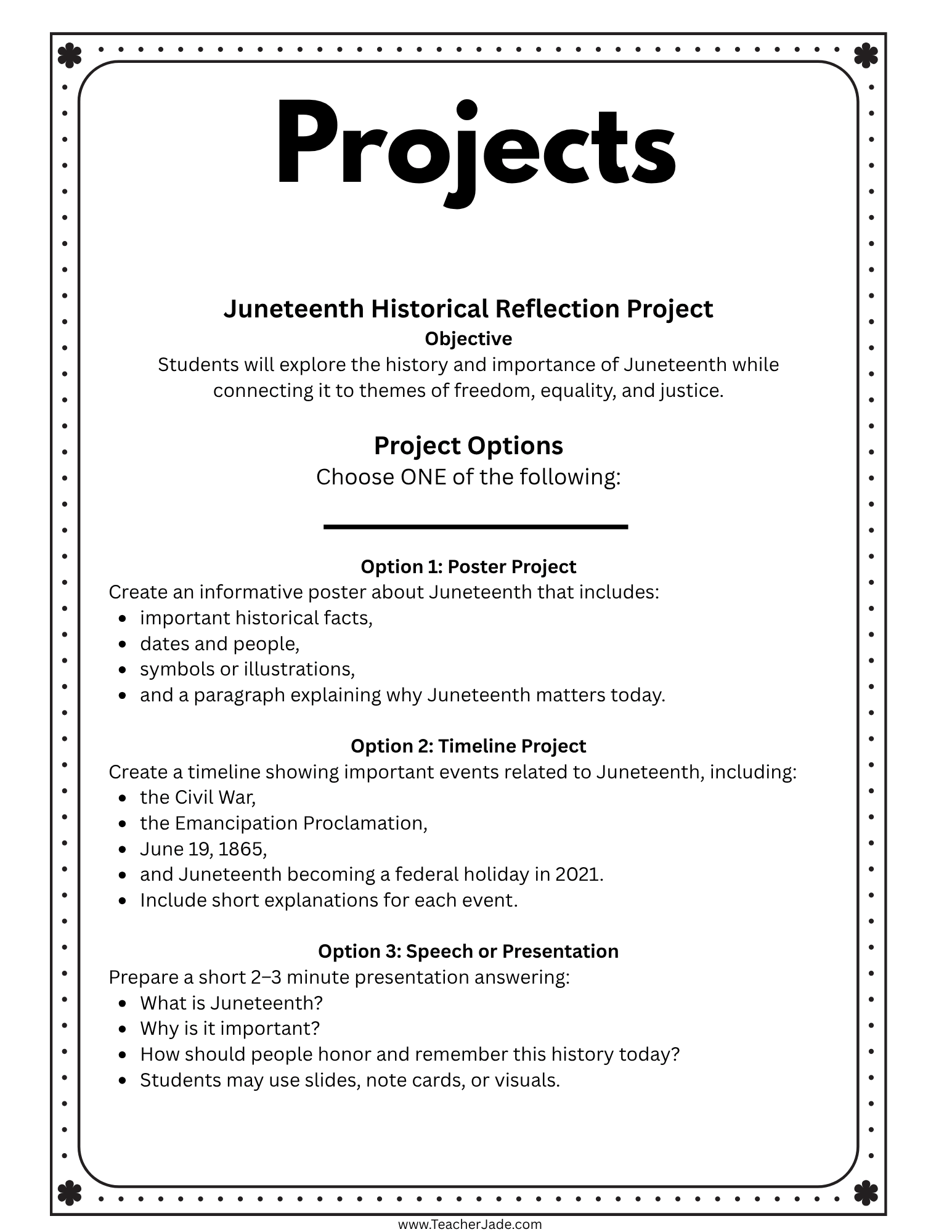 Juneteenth Middle School Activities | Reading Comprehension, Writing & Project | Grades 6–8 - Image 2