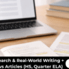 Research & Real-World Writing (Self-Paced)