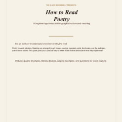 Black Bookshelf Poetry
